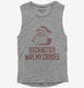 Bitch Better Have My Cookies Funny Santa grey Womens Muscle Tank