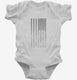 Black American Flag white Infant Bodysuit