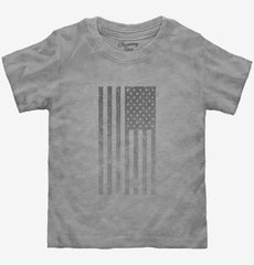 Black American Flag Toddler Shirt