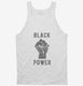 Black Power Fist white Tank