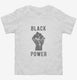 Black Power Fist white Toddler Tee