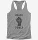 Black Power Fist  Womens Racerback Tank