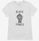 Black Power Fist white Womens