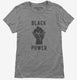 Black Power Fist grey Womens