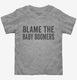 Blame The Baby Boomers grey Toddler Tee