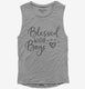 Blessed with Boys Mom  Womens Muscle Tank