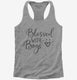 Blessed with Boys Mom  Womens Racerback Tank