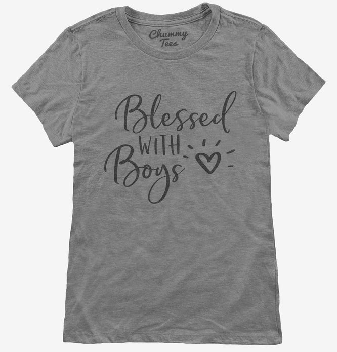 Blessed with Boys Mom T-Shirt