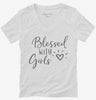 Blessed With Girls Mother Womens Vneck Shirt 666x695.jpg?v=1700389020