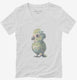 Blue And Green Parrot  Womens V-Neck Tee