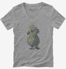 Blue And Green Parrot Womens Vneck