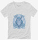 Blue Owl Graphic  Womens V-Neck Tee