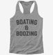 Boat and Booze Lake  Womens Racerback Tank
