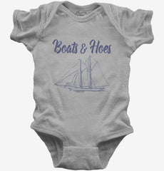 Boats and Hoes Baby Bodysuit