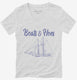 Boats and Hoes white Womens V-Neck Tee