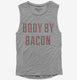 Body By Bacon grey Womens Muscle Tank