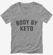 Body By Keto  Womens V-Neck Tee