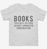 Books Your Best Defense Against Unwanted Conversation Toddler Shirt 666x695.jpg?v=1700654742