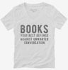 Books Your Best Defense Against Unwanted Conversation Womens Vneck Shirt 666x695.jpg?v=1700654742