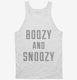 Boozy And Snoozy white Tank