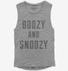 Boozy And Snoozy grey Womens Muscle Tank