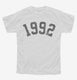 Born In 1992 white Youth Tee