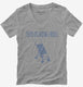 Boy Baby Stroller This Is How I Roll grey Womens V-Neck Tee