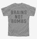 Brains Not Bombs  Youth Tee