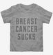 Breast Cancer Sucks grey Toddler Tee