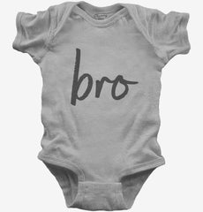 Bro Cursive Baby Bodysuit