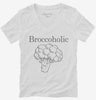 Broccoholic Funny Broccoli Womens Vneck Shirt 666x695.jpg?v=1700379351