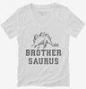 Brothersaurus Brother Dinosaur Womens Vneck Shirt 666x695.jpg?v=1700363569
