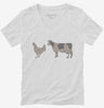 Brown Chicken Brown Cow Womens Vneck Shirt 666x695.jpg?v=1700492770