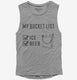 Bucket List Beer Ice Funny Beach Party grey Womens Muscle Tank