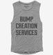 Bump Creation Services Proud New Father Dad grey Womens Muscle Tank