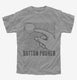 Button Pusher grey Youth Tee