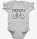CYCOPATH Funny Cycling Road Bike Bicycle white Infant Bodysuit