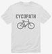CYCOPATH Funny Cycling Road Bike Bicycle white Mens