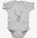 Camo Deer Antlers white Infant Bodysuit