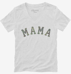Camo Mama Womens V-Neck Shirt