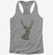 Camouflage Deer grey Womens Racerback Tank