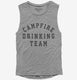 Campfire Drinking Team grey Womens Muscle Tank