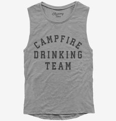 Campfire Drinking Team Womens Muscle Tank