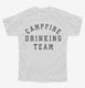 Campfire Drinking Team white Youth Tee