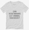 Can Vegetarians Eat Animal Crackers Womens Vneck Shirt 666x695.jpg?v=1700653817