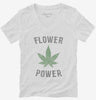 Cannabis Flower Power Womens Vneck Shirt 5df44906-d8e2-4fe0-8930-2e385348fce5 666x695.jpg?v=1700580490