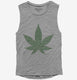Cannabis Leaf Pot Marijuana  Womens Muscle Tank