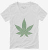 Cannabis Leaf Pot Marijuana Womens Vneck Shirt 666x695.jpg?v=1700440261