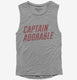 Captain Adorable grey Womens Muscle Tank