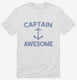 Captain Awesome white Mens